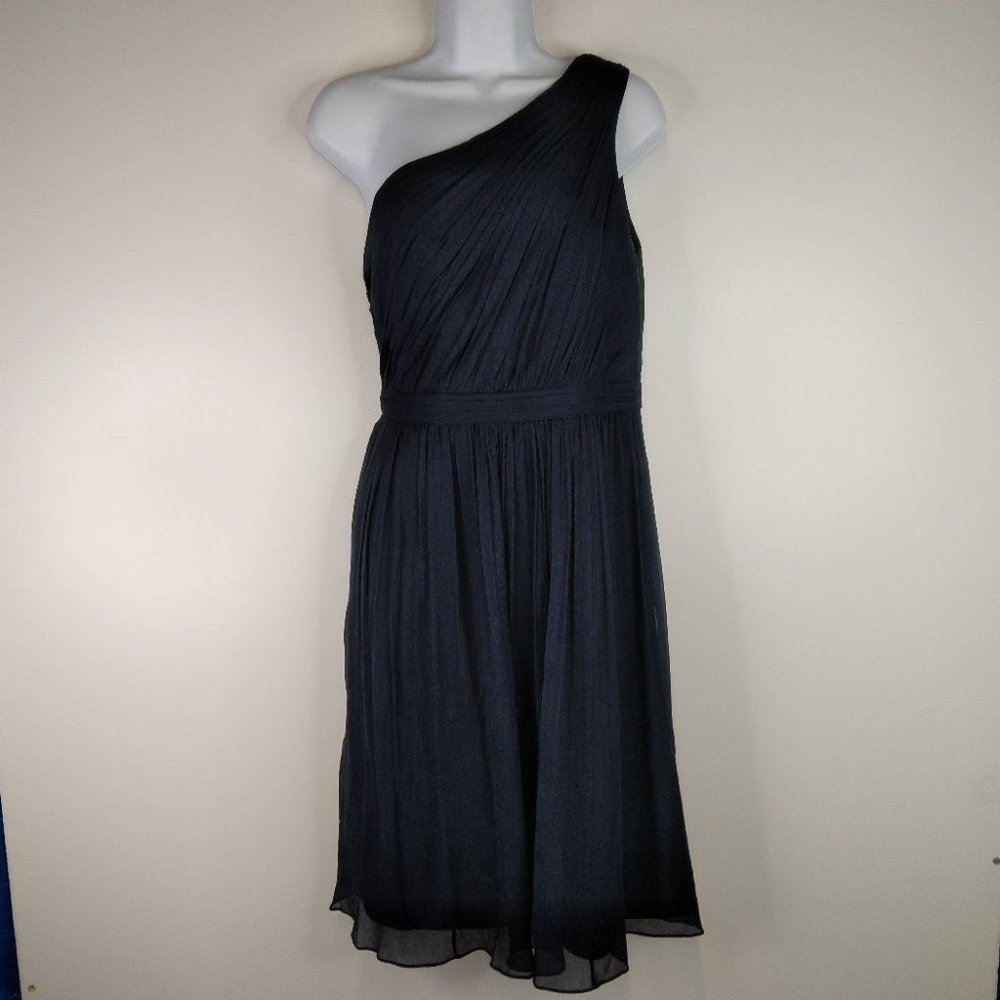 J. Crew 100%Silk Blue Dress Size  4Tall
